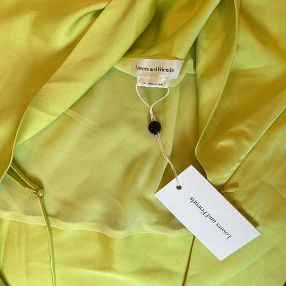 REVOLVE - Lovers and Friends Boa Mini Dress in Green - Picture 4 of 5